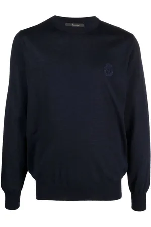 BILLIONAIRE Round-neck Knitwear, male, , L, Merino Wool Round Neck Pullover
