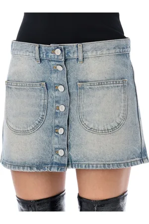 Courrèges Denim Skirts, female, , XS, Denim Mini Skirt
