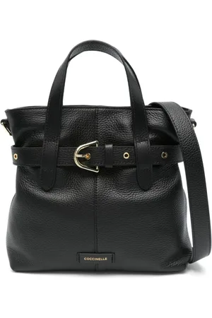 Coccinelle Tote Bags, female, , ONE SIZE, Leather Tote Bag with Belt