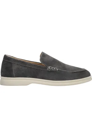 Estro Loafers, female, , 3 UK, Dark Grey Genuine Velour Loafers