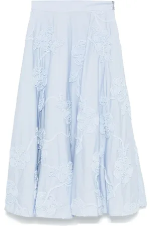 ROTATE Midi Skirts, female, , M, Skater Skirt
