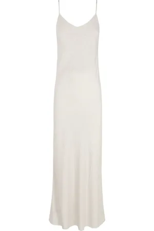 Cortana Midi Dresses, female, , XL, metallic silver silk slip dress