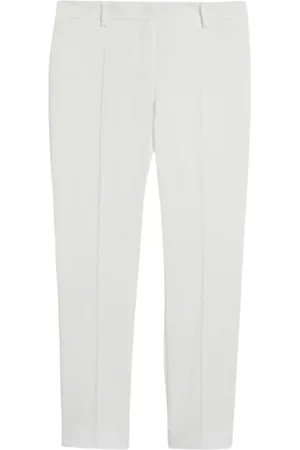 Max Mara Leather Slim-Fit Trousers