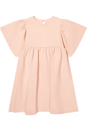 Chloé Dresses, female, , 12 Y, Flower Dress with Floral Embroidery