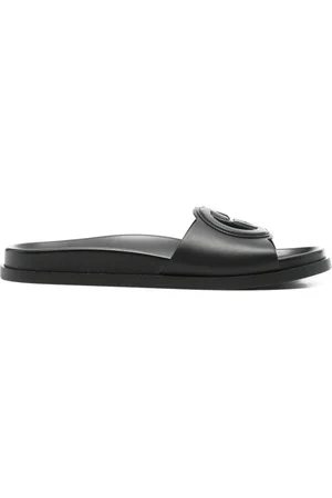 Gucci Sliders, female, , 3 1/2 UK, Leather Sandals Cut-Out Detailing