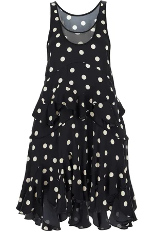 Stella McCartney Short Dresses, female, , 2XS, Polka-Dot Ruffle Detailed Dress