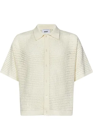 BONSAI Openwork Knit Shirt for Men
