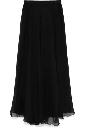 FORTE FORTE Maxi Skirts, female, , S, Silk Nero Skirt