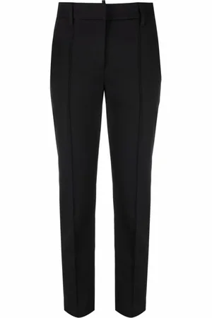 Brunello Cucinelli Cropped Trousers, female, , L, Slim-Fit Cropped Trousers