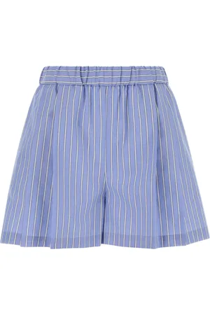 Marni Short Shorts, female, , S, Embroidered Poplin Shorts
