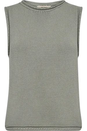 Mos Mosh Sleeveless Knit Top Shadow