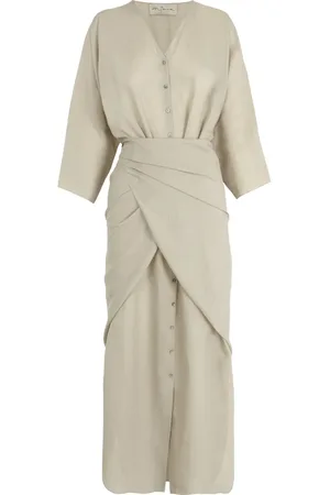 Cortana Midi Dresses, female, , XL, sage ramie midi dress