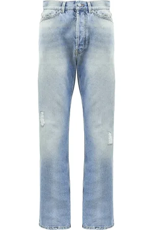 Palm Angels Straight Jeans, male, , W32, Monogram Loose Jeans