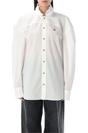 Vivienne Westwood Shirts, female, , S, Frilly Football Shirt Cotton