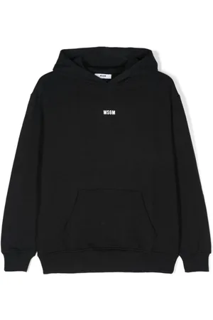 Msgm Sweatshirts, unisex, , 8 Y, Logo Printed Jersey Hoodie