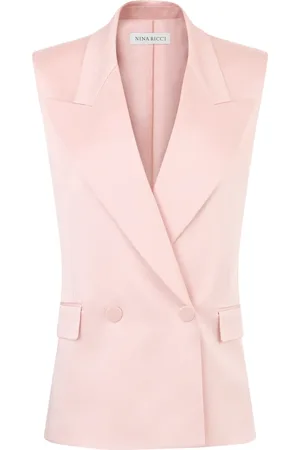 Nina Ricci Double-Breasted Sleeveless Jacket