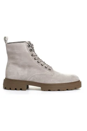 Hogan Lace-up Boots, male, , 10 UK, Suede Lace-Up Boots