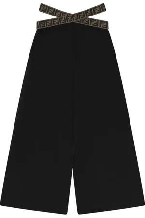Fendi Trousers, female, , 10 Y, Girls Band Wide Leg Trousers