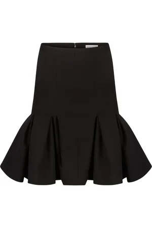 Nina Ricci Short Skirts, female, , M, Wool Peplum Midi Skirt