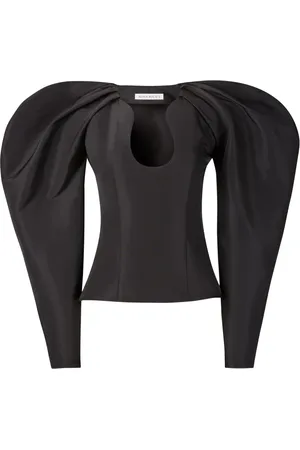 Nina Ricci Taffeta Top with Cocoon Sleeves