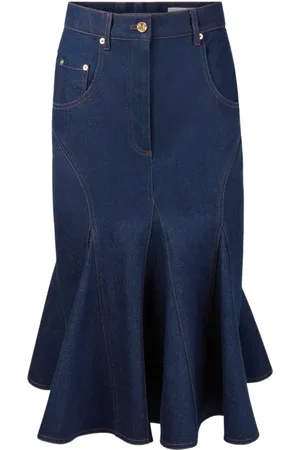 Nina Ricci Denim Midi Skirt