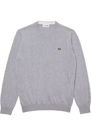 Lacoste Grey Sweatshirt with Crocodile Embroidery