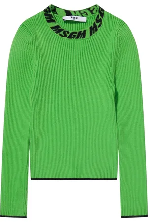 Msgm Knitwear, female, , 6 Y, Rib Knit Turtleneck Jumper