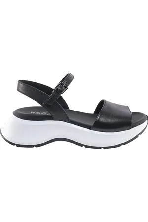 Hogan Flat Sandals, female, , 7 UK, Leather Flat Sandals