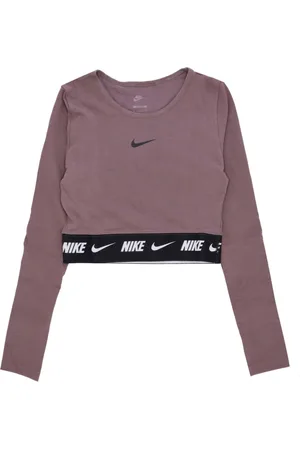 Nike Long Sleeve Tops, female, , M, Long Sleeve Crop Top