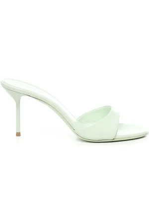 PARIS TEXAS Mint Patent Leather Mules