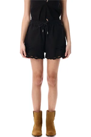 Isabel Marant Short Shorts, female, , S, Cotton Shorts with Embroidery