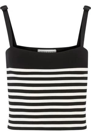 Nina Ricci Striped Knit Tank Top