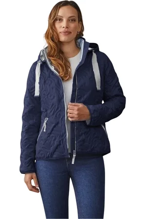 MANGO Winter Jackets, female, , M, Modern Fit Navy Lightweight Jacket