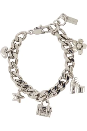 Marc Jacobs Bracelets, female, , ONE SIZE, Iconic Charm Bracelet - Silver Metal