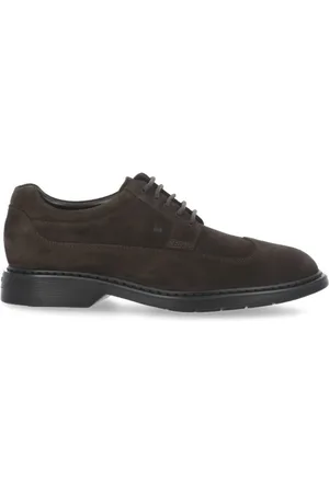 Hogan Business Shoes, male, , 6 UK, Suede Brogue Shoes