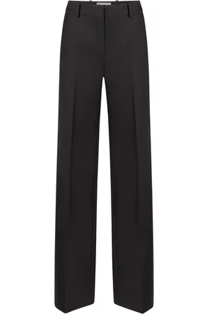 Nina Ricci Wide Trousers, female, , S, Wide Leg Wool Gabardine Trousers