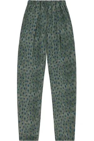 Cortana Tapered Trousers, female, , M, Ciro Print Pleated Trousers