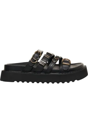Pinko Stylish Leather Platform Sandals