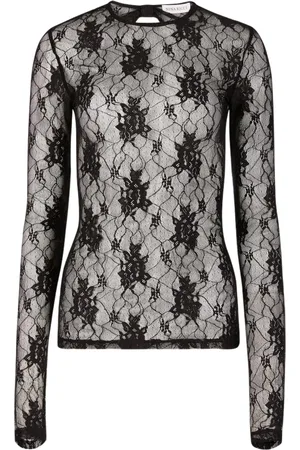 Nina Ricci Blouses, female, , S, Lace Backless Top