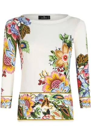 Etro Sweatshirts, female, , L, Silk Blend Sweatshirt