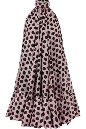 Nina Ricci Short Dresses, female, , XS, Halterneck Mini Dress With Peplum