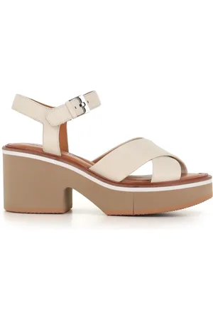 Robert Clergerie High Heel Sandals, female, , 7 UK, Leather Crossed Strap Sandals