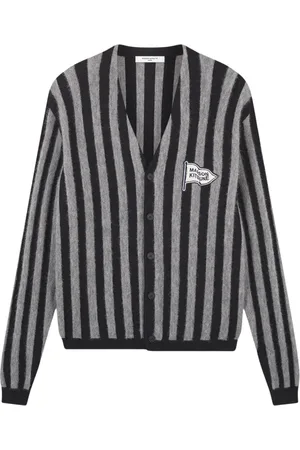 Maison Kitsuné Cardigans, male, , M, Striped Comfort Cardigan