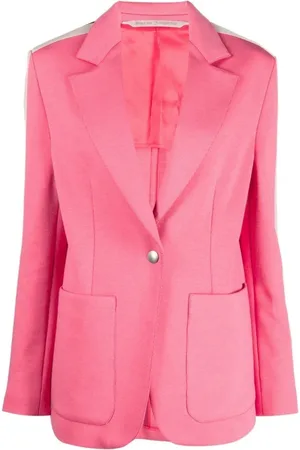 Palm Angels Formal Blazers, female, , 2XS, Cotton Blazer with Striped Sleeves