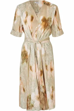 Masai Shirt Dresses, female, , M, Printed Shirt Dress with Belt
