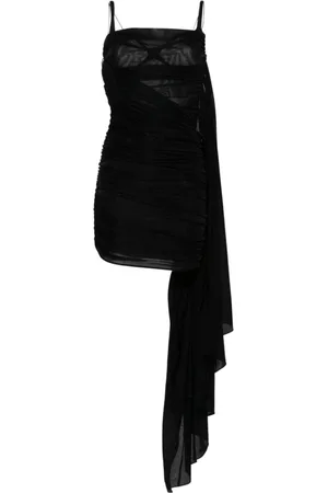 MUGLER Short Dresses, female, , S, Draped Panel Dress
