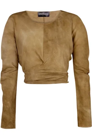 Cortana Bronze Maltinto Habotai Silk Top