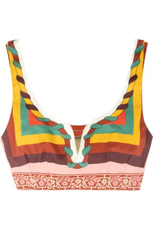 La DoubleJ Sleeveless Tops, female, , XS, Knitted Crop Top in Cotton Blend