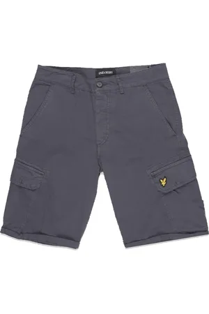 Lyle & Scott Cargo Trousers Dark Navy Bermuda Style