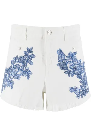 ERMANNO SCERVINO Casual Shorts, female, , M, Floral Lace Cotton Shorts